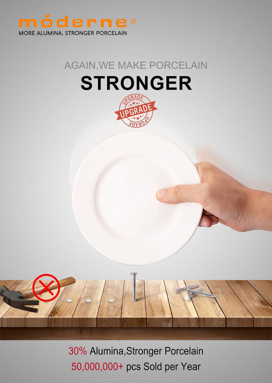 Durable White Porcelain, Hotel and Cafe Dinnerware Set, 12 Pieces