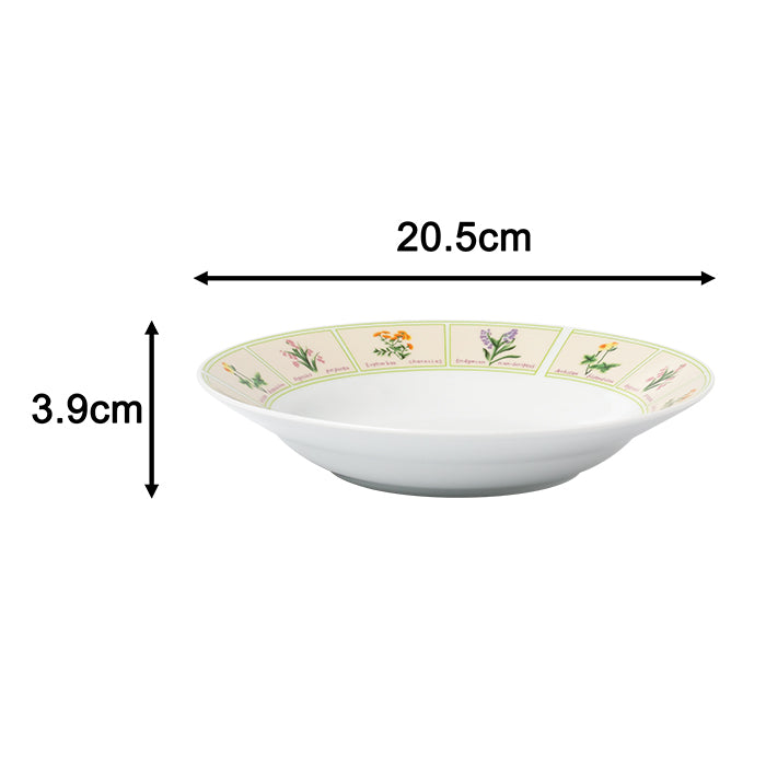 British Wild Flowers Porcelain Dinnerware Set, 24 Pieces