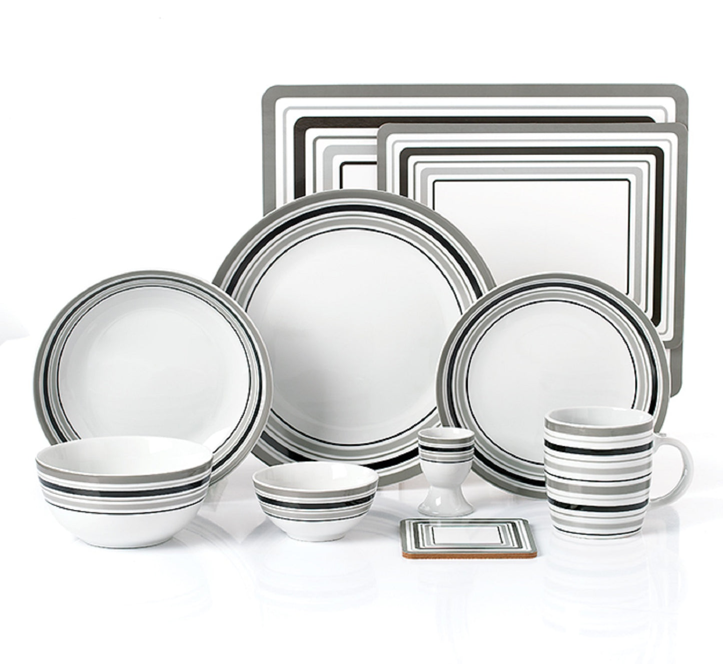 COMBINATION Dinnerware Set - Brompton, 56 Pieces