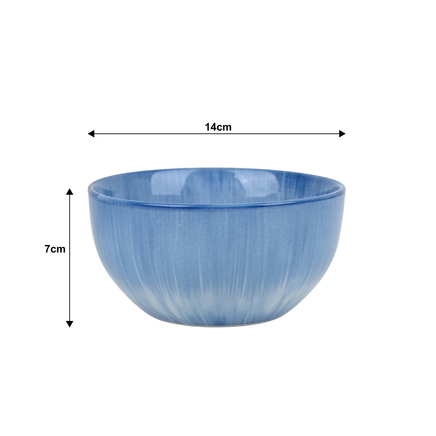 Blue Star Reactive Glaze Porcelain Dinner Set, 12 Pieces