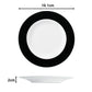 Black & White Geo Porcelain Dinnerware Set, 16 Pieces