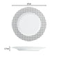 Black & White Geo Porcelain Dinnerware Set, 16 Pieces