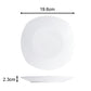 Waterside White Square Porcelain Athena Dinnerware Set, 54 Pieces