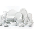 60pc Waterside White Coupe Porcelain Dinner Set (video attached)