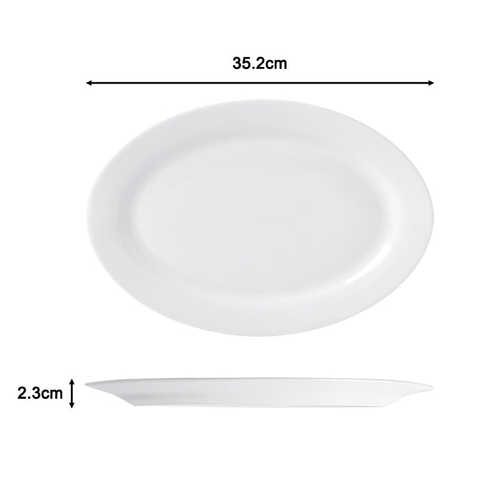 60pc Waterside White Coupe Porcelain Dinner Set (video attached)