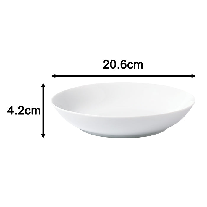 Waterside White Coupe Porcelain Dinner Set, 60 Pieces