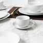 Waterside White Coupe Porcelain Dinner Set, 60 Pieces