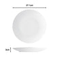 Waterside White Coupe Porcelain Dinner Set, 60 Pieces