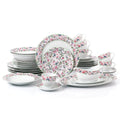 35pc Waterside Bloomsbury Garden Porcelain Dinnerware Set