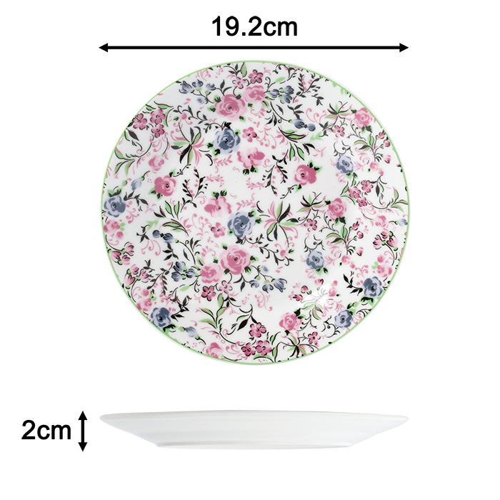 35pc Waterside Bloomsbury Garden Porcelain Dinnerware Set