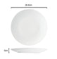 Waterside White Coupe Porcelain Dinnerware Set, 42 Pieces
