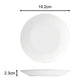 Waterside White Coupe Porcelain Dinnerware Set, 42 Pieces