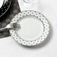 12PC Black Star with Plat Rim Dinner Set