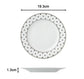 12PC Black Star with Plat Rim Dinner Set