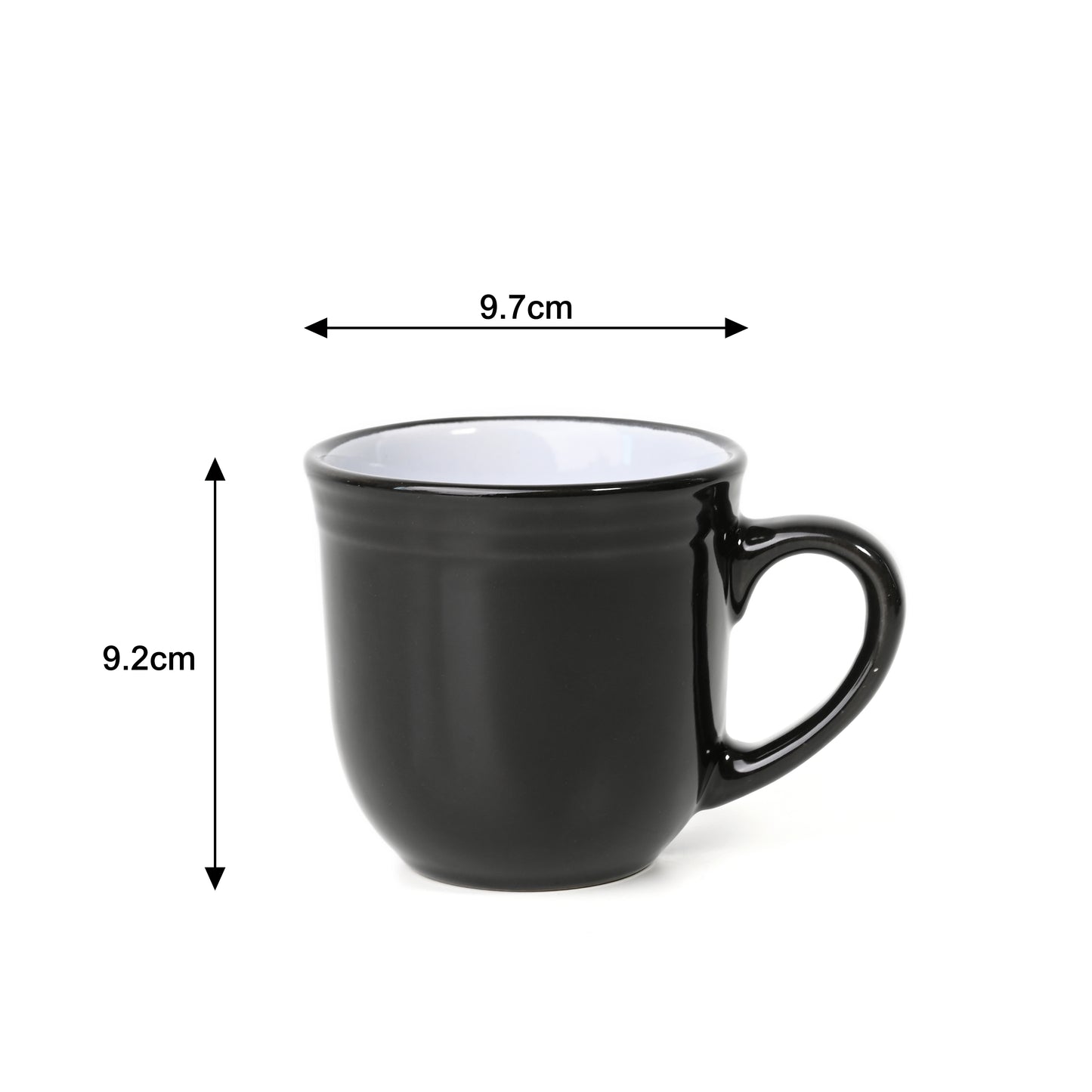 Camden Black Stoneware Dinnerware Set, 16 Pieces