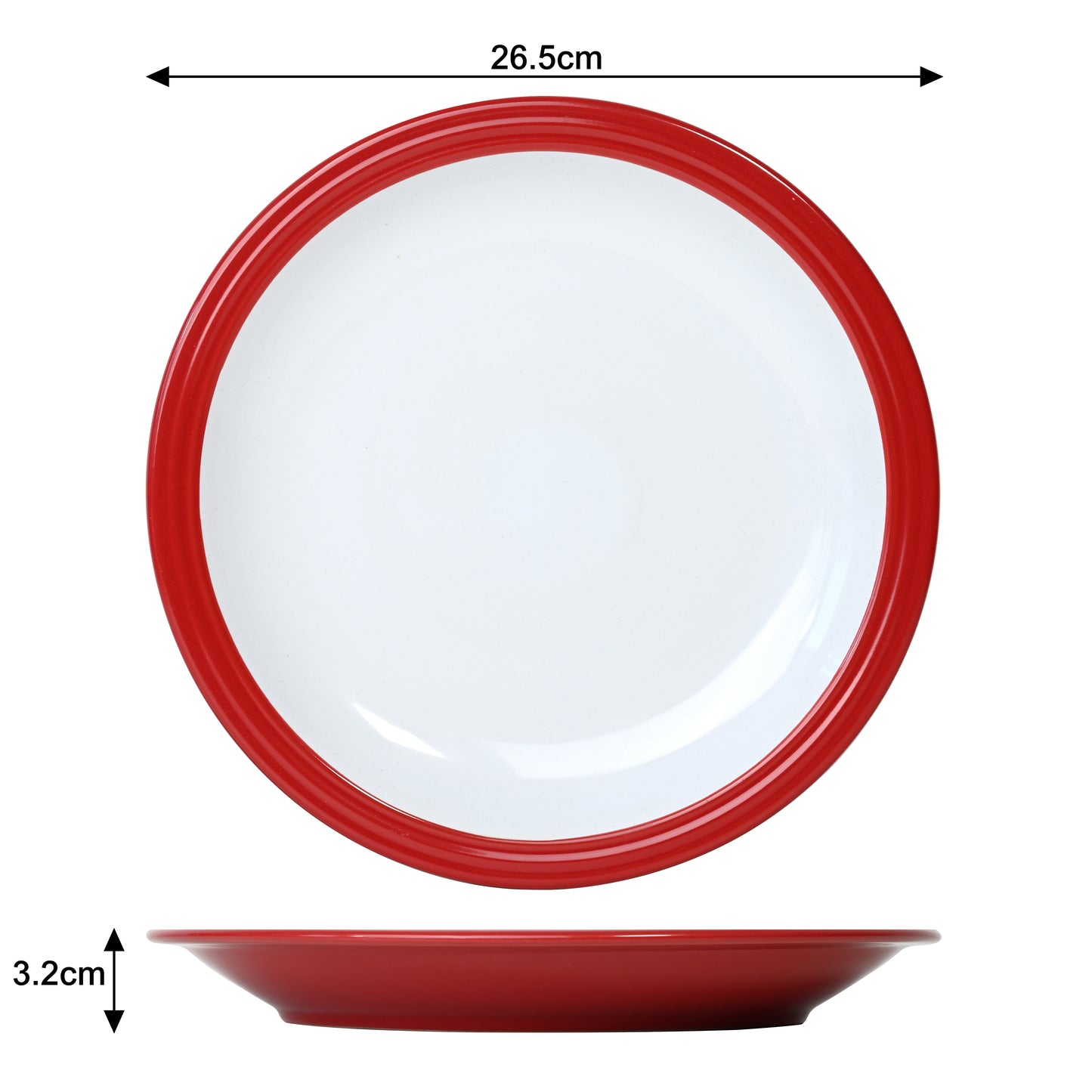 Camden Red Xmas Stoneware Dinnerware Set, 16 Pieces