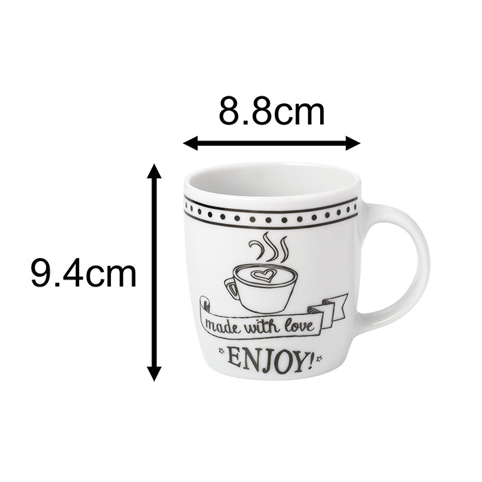 Good Food - made with love Porcelain Dinnerware Set, 16 Pieces