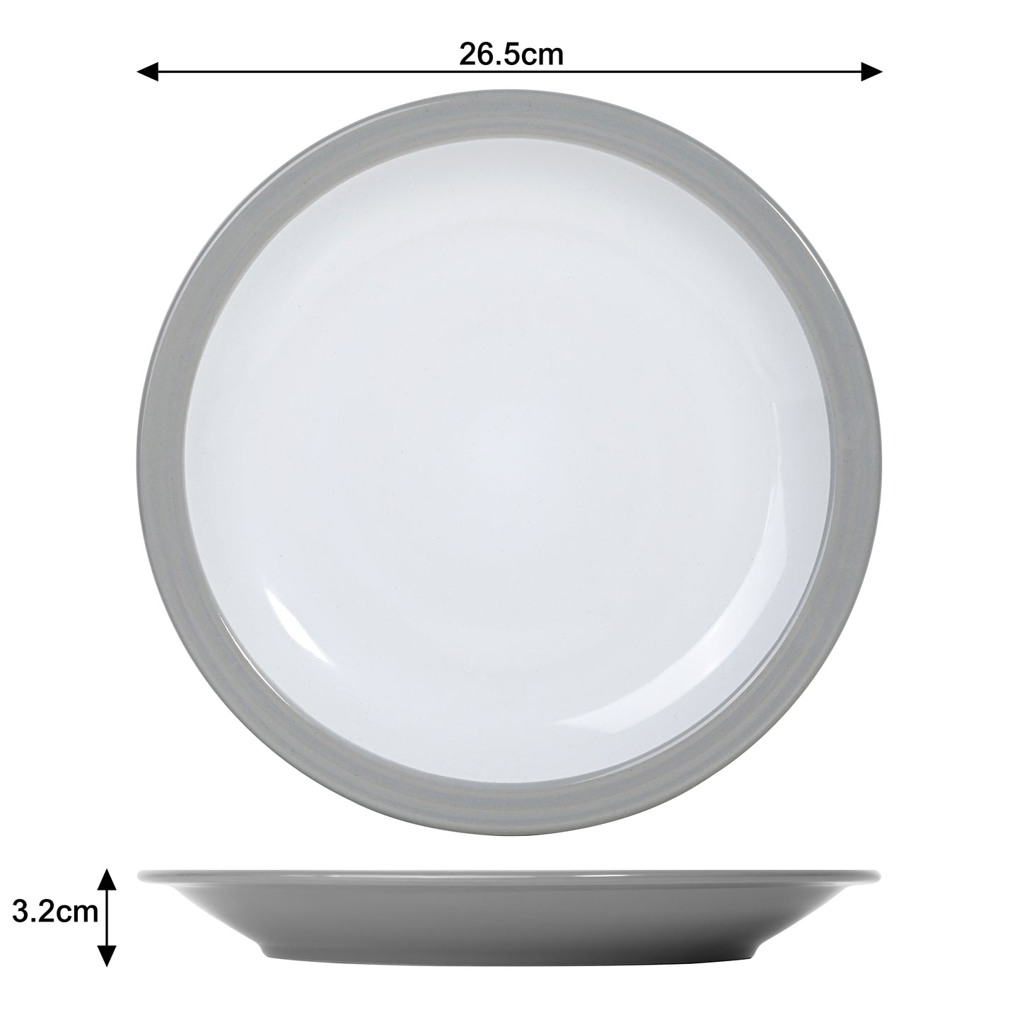 Camden Grey Stoneware Dinnerware Set, 16 Pieces