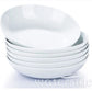 White Porcelain Xmas Pasta Gift Set, 6 Pieces