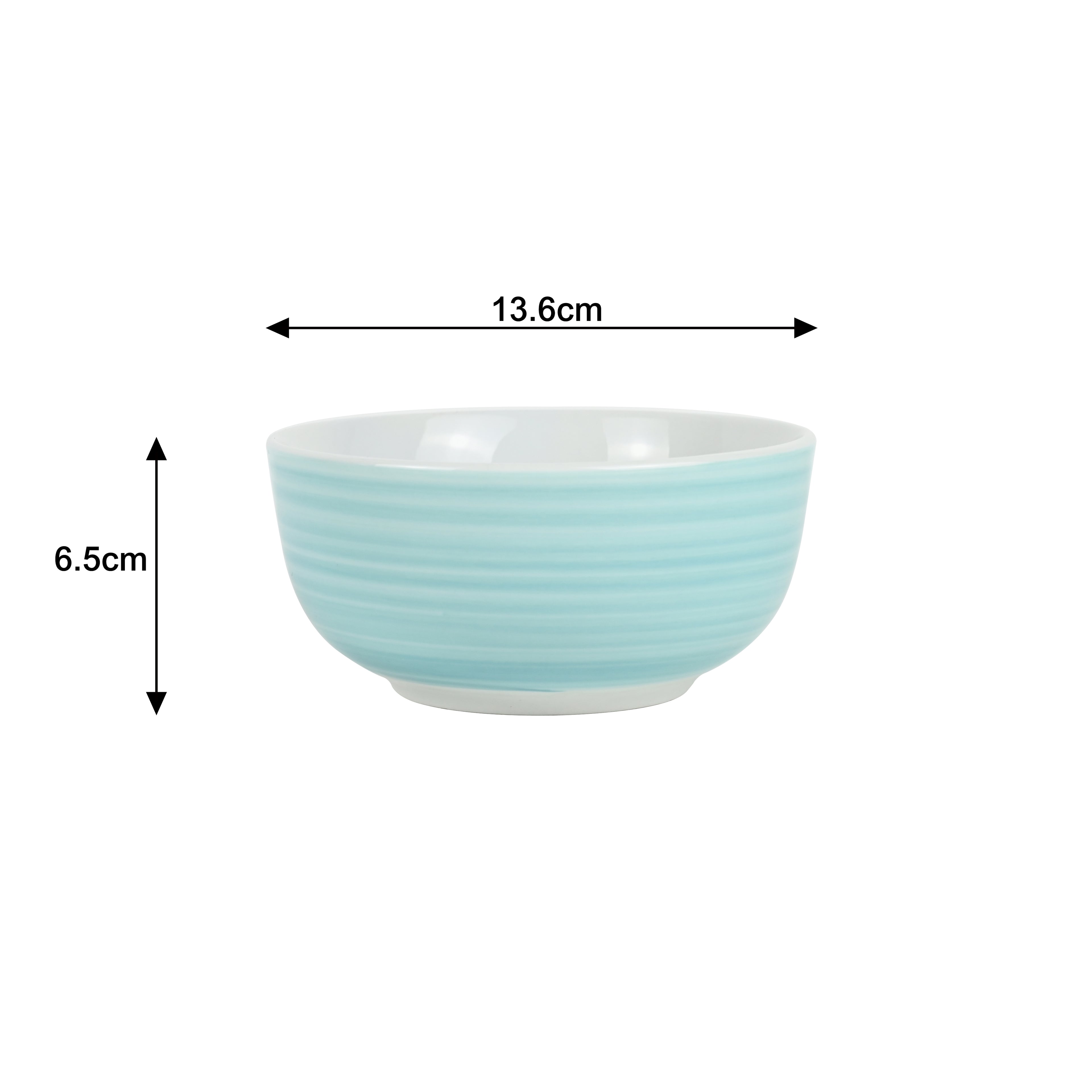 Waterside 16pc Spinwash Aqua Blue Porcelain Dinnerware Set
