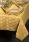 9pc GOLD Geo Table Linen Set