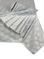 9pc SILVER Geo Table Linen Set