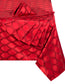 9pc RED Geo Table Linen Set
