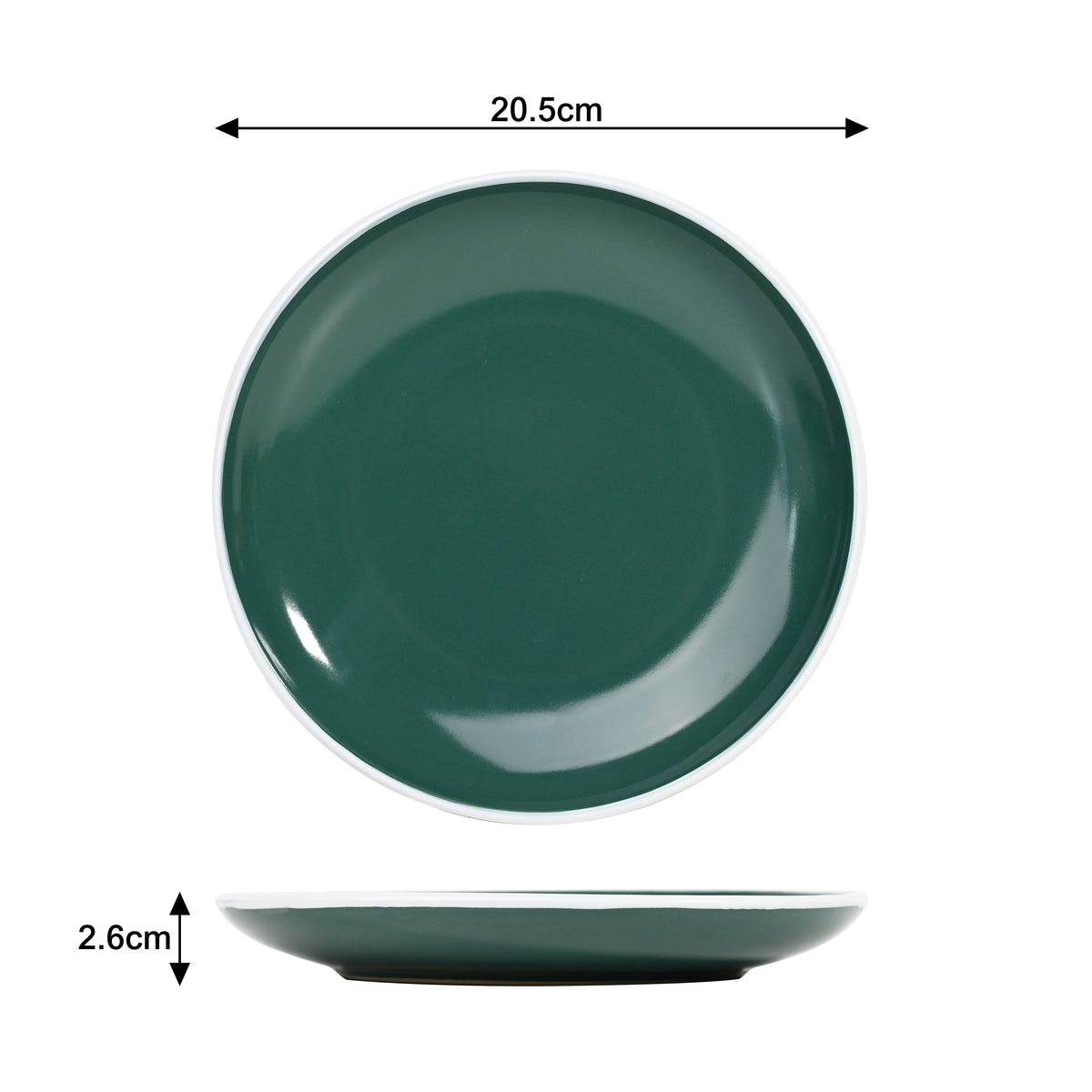 Waterside 12pc Emerald Green Stoneware Dinnerware Set (video attached)