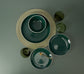 Waterside Emerald Green Stoneware Dinnerware Set, 12 Pieces