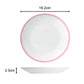 St Ives Stripe Porcelain Dinnerware Set - Pink, 16 Pieces