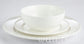 Durable White Porcelain, Hotel and Cafe Dinnerware Set, 12 Pieces