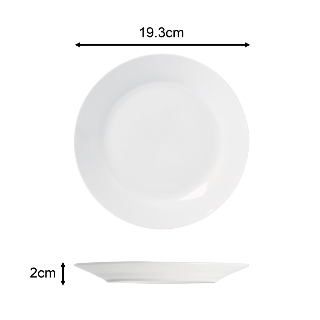 Student Dinnerware Set; Porcelain, Glassware and Cutlery, 18 Pieces