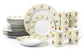 British Wild Flowers Porcelain Dinnerware Set, 24 Pieces