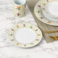 British Wild Flowers Porcelain Dinnerware Set, 24 Pieces
