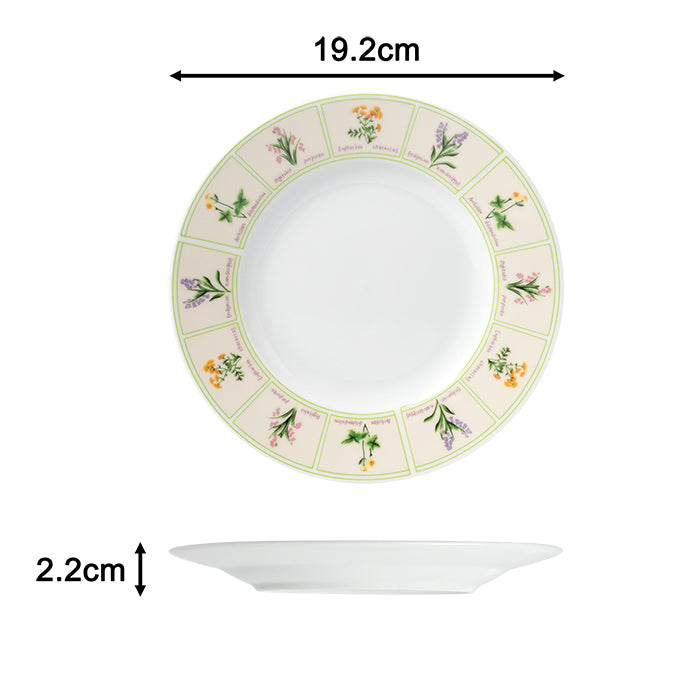 Waterside 24pc British Wild Flowers Porcelain Dinnerware Set
