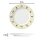 British Wild Flowers Porcelain Dinnerware Set, 24 Pieces