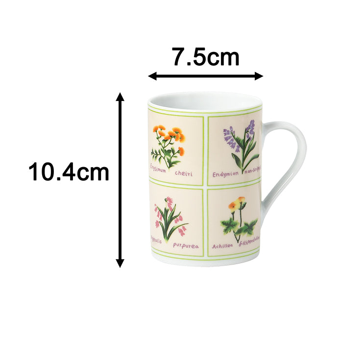 British Wild Flowers Porcelain Dinnerware Set, 24 Pieces