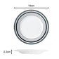 Brompton Grey Stripe Porcelain Dinnerware Set, 24 Pieces