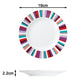 Mix and Match Stripe Porcelain Dinnerware set, 24 Pieces