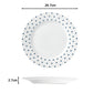 Blue & White Spot Porcelain Dinnerware Set, 24 Pieces