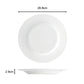 Waterside White Rimmed Porcelain Dinnerware Set, 20 Pieces
