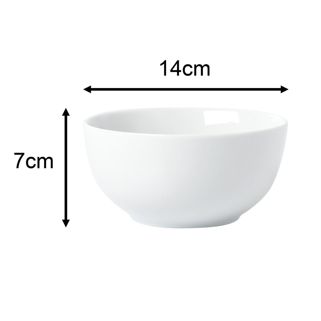 Waterside 24pc White Rim Porcelain Dinnerware Set; 8 Dinner Plates, Side Plates & Deep Bowls (video attached)