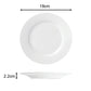 Waterside White Rim Porcelain Dinnerware Set, 24 Pieces
