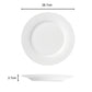 Waterside White Rim Porcelain Dinnerware Set, 24 Pieces