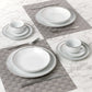 Waterside Platinum Xmas Porcelain Dinner Set, 30 Pieces
