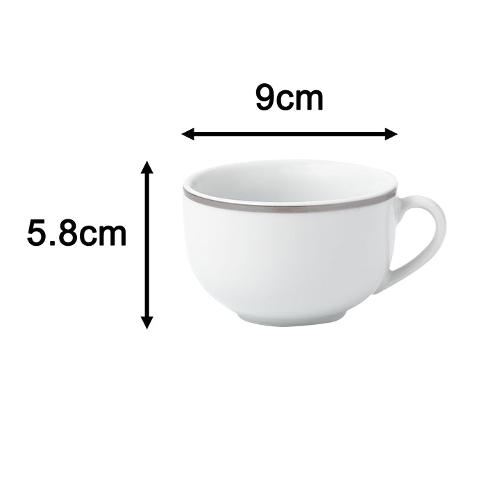 30pc Waterside Platinum Porcelain Dinner Set