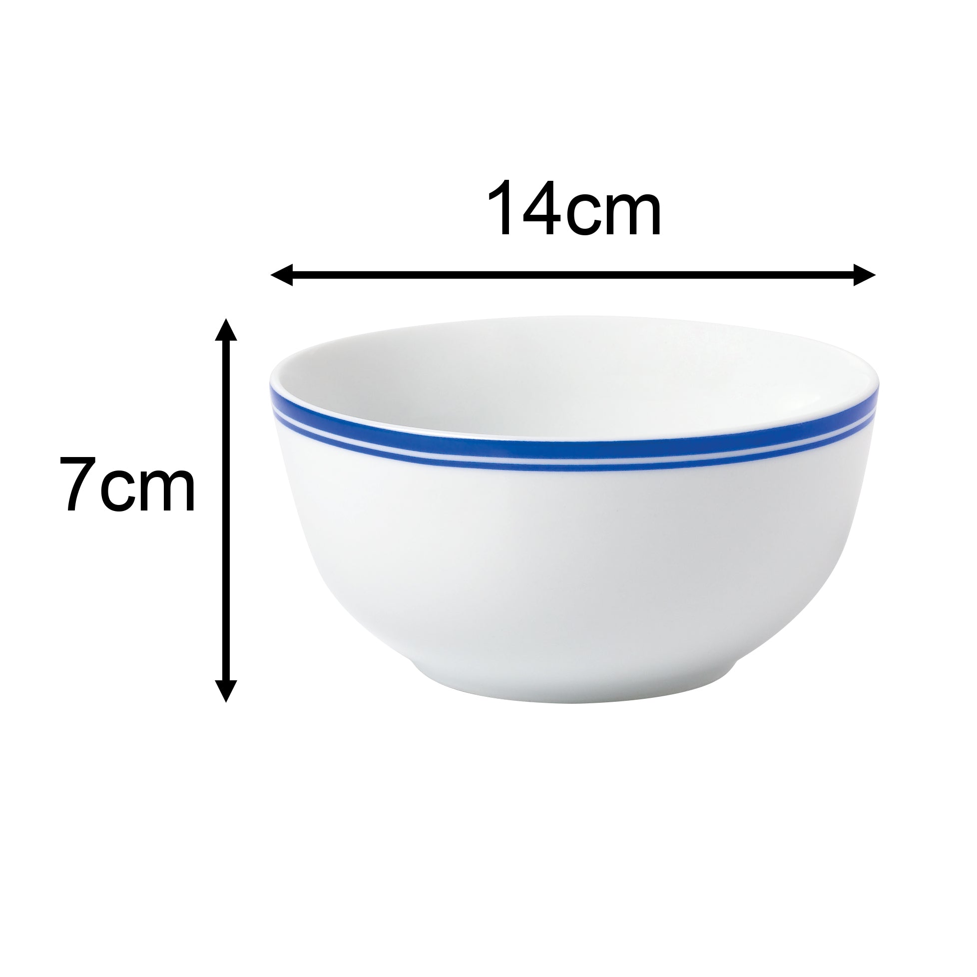 Waterside 16pc St Ives Stripe Porcelain Dinnerware Set - Blue (video attached)