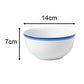 St Ives Stripe Porcelain Dinnerware Set - Blue, 16 Pieces