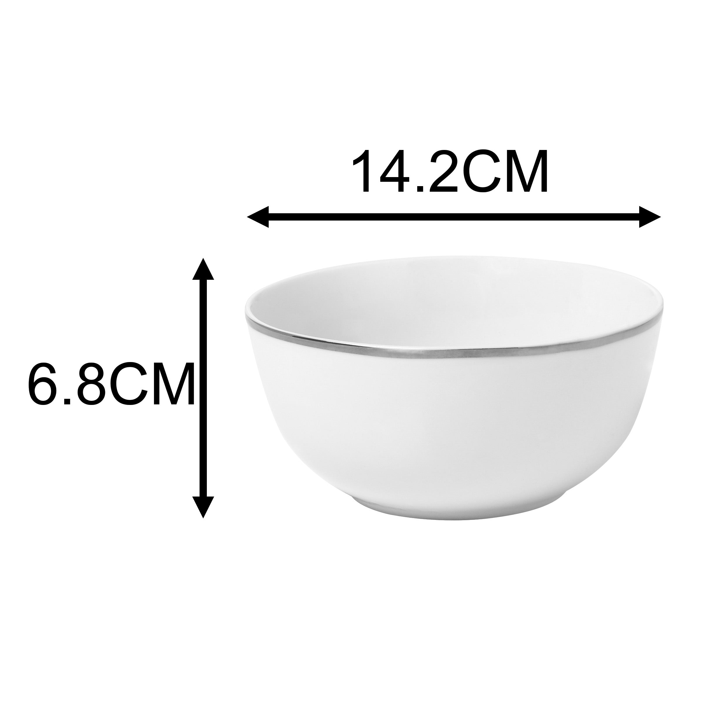 Waterside 12pc Platinum Rim Porcelain Dinner Set (video attached)