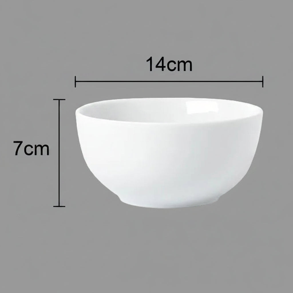 Waterside 18pc White RIM Porcelain Dinnerware Set; 6 Dinner Plates, Side Plates & Bowls (video attached)